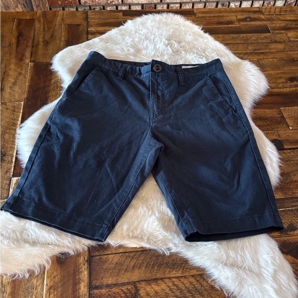 Volcom Men's Dark Navy Flat Front Shorts